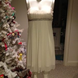 White formal dress