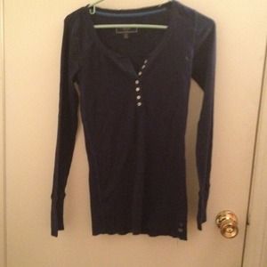 Long sleeve button up thermal