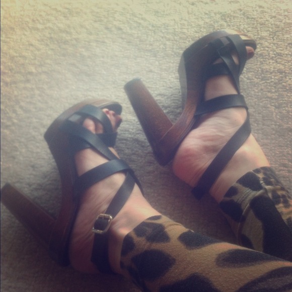 Michael Kors Shoes - Michael Kors Wooden Platforms