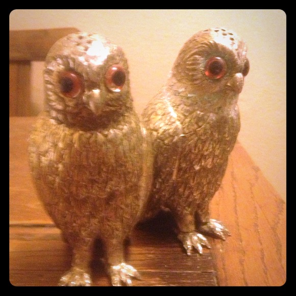 Vintage owl gold color
