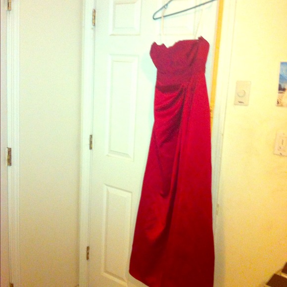 Red gown