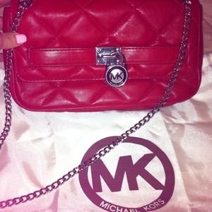 Authentic MK Red Mini Cross Body