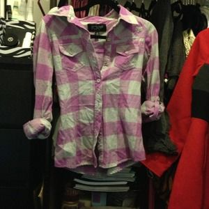 Fox button down shirt⭐sold⭐