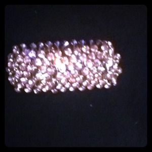 Pink crystal braclet.