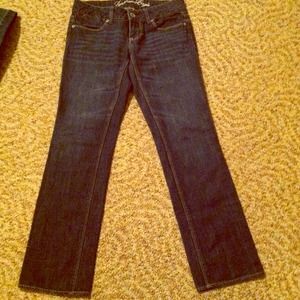 American Eagle straight leg 0 short jeans!!