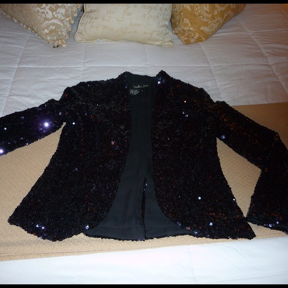 ❌SOLD❌Midnight Blue Sequined Blazer