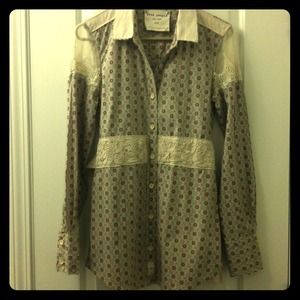 Free People Button Down Top