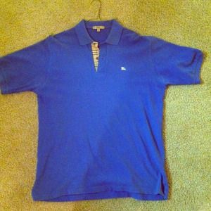 Sold @megs727 Mens Burberry button down polo