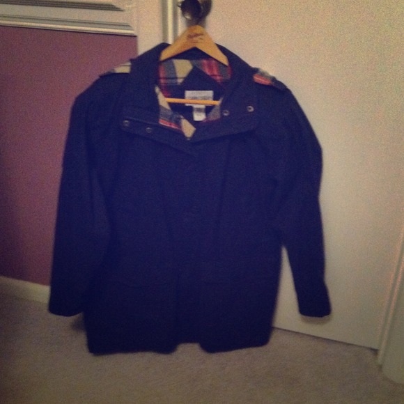 3/4 Length Navy Blue All Weather Coat