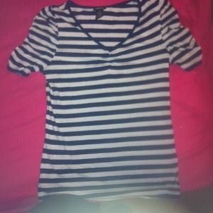 Blue striped shirt