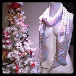 Cherry blossom scarf