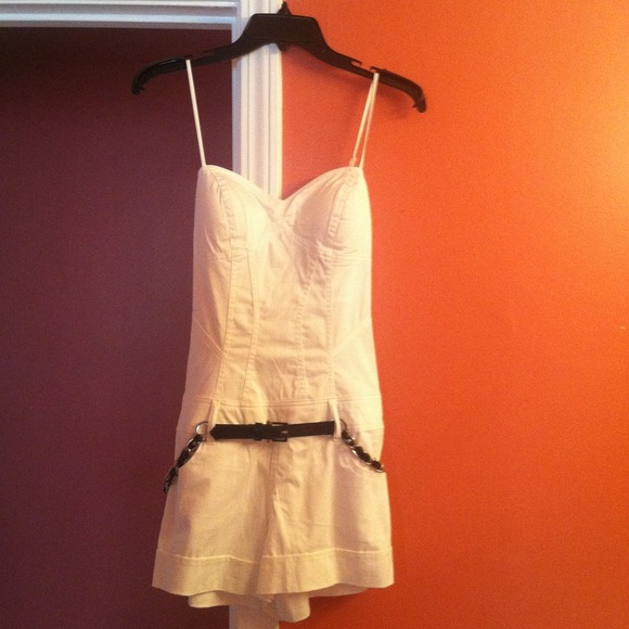 Kouture by Kimora shorts romper w/spaghetti straps