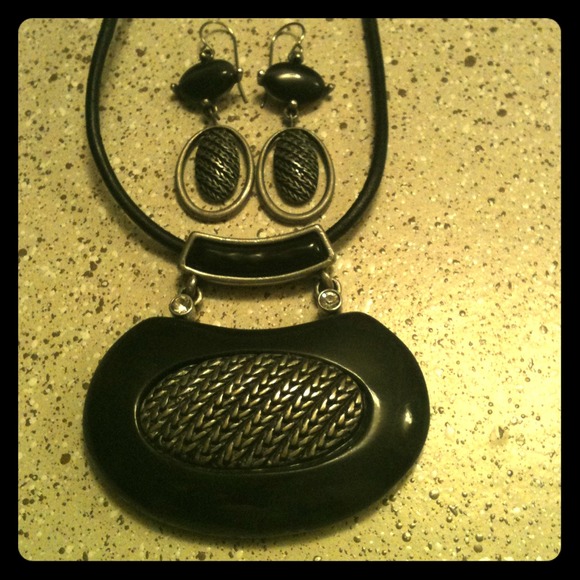Chicos necklace, matching earrings.