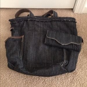 **Sold**Blk Denim Thirty One bag w/ wallet