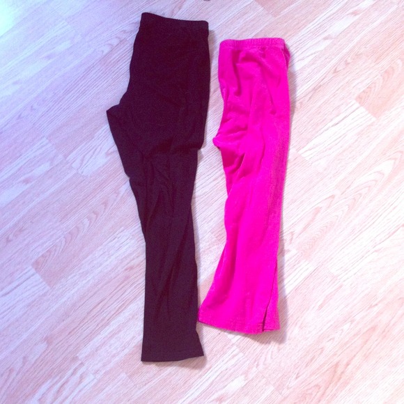 $$Sold$$ pink pair ONLY!!!! cropped leggings