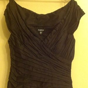 Black BEBE top NWOT
