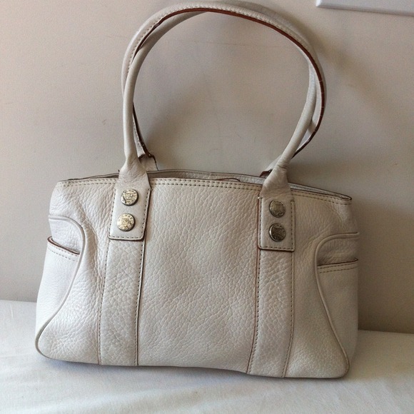Michael Kors White Leather Satchel