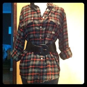 💟REDUCED 2x💟Harley Davidson snap front flannel