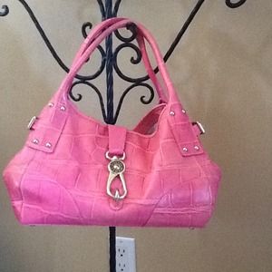 Authentic Pink Leather Dooney Bourke