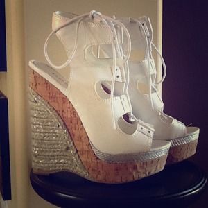 Bebe Ankle Wedges