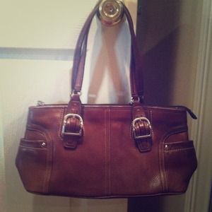 Fossil leather handbag