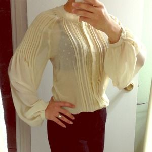 Beige Sheer Blouse