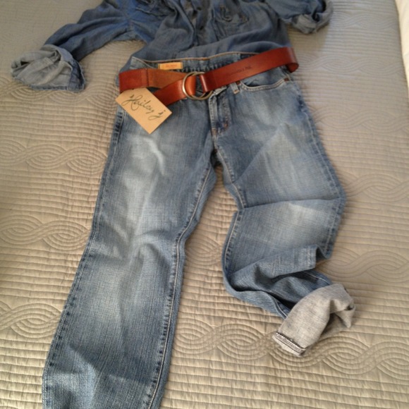 NWT red engine jeans