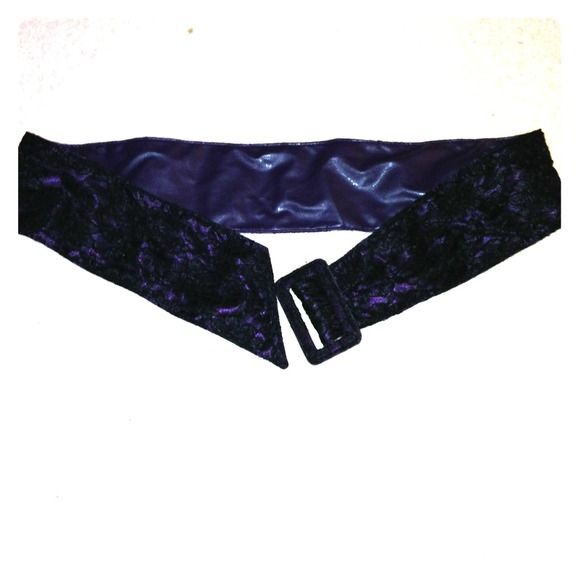 Arden B. Black Lace covering Purple Belt