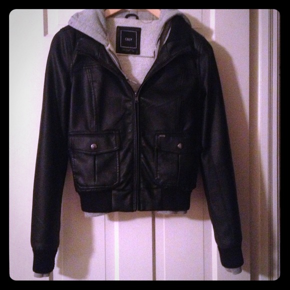 Obey leather jacket