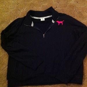 Black and hot pink PINK sweatshirt