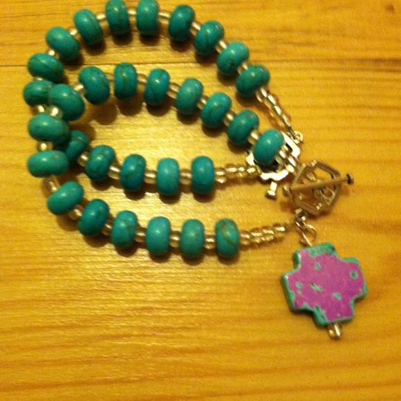 Two turquoise bracelets