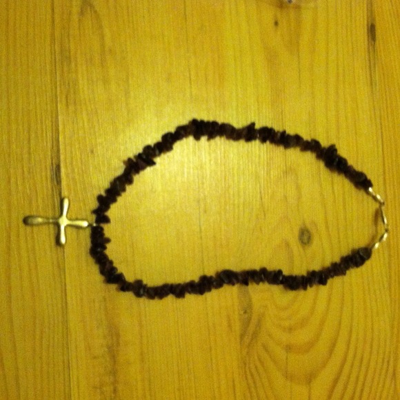 Amethyst cross necklace