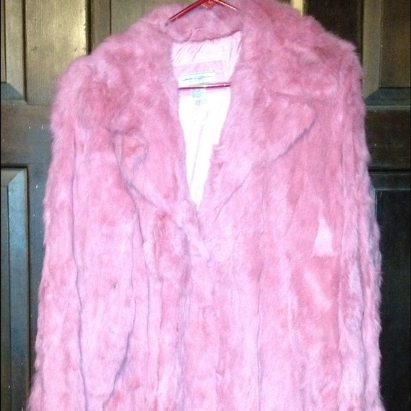 Cute Pink Fur Coat