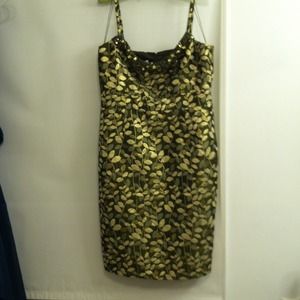 Green with Gold leaves cocktail