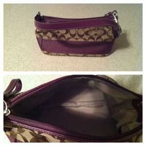 Purple coach purse