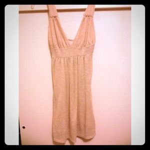 Shimmering gold cotton dress