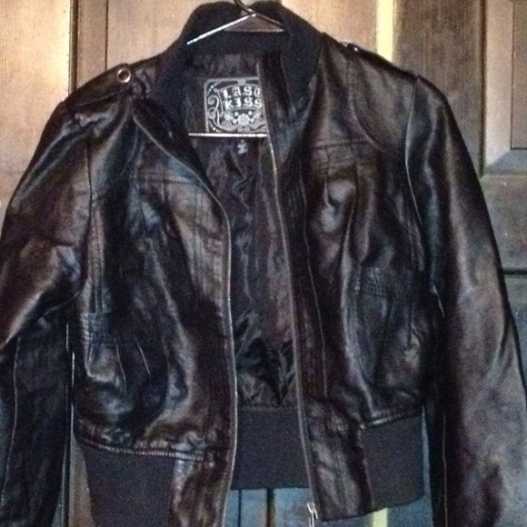 Junior faux pleather jacket
