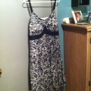 Black and White Paisley Dress