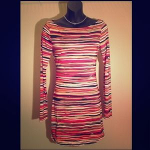 Long sleeve stripe dress!