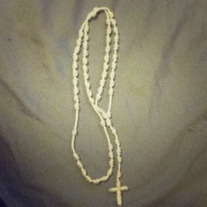 Cross necklace.