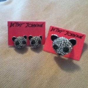 Betsey Johnson Ring and Ear rings
