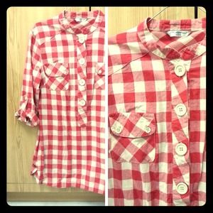 Red Checkered Tunic