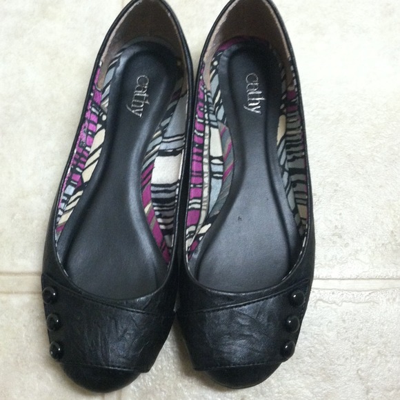 Cathy Jean Black Flats