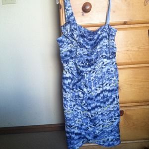 $90 off BCBG one shoulder dress