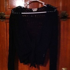 Black knit sweater