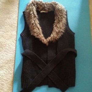 Fur Sweater Vest