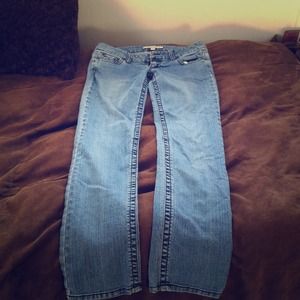 Straight leg jeans that are stretchy