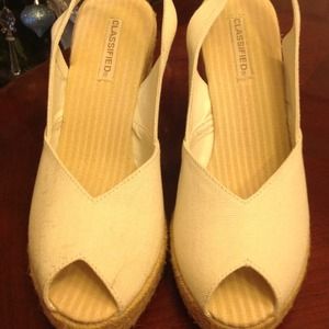 Classified espadrille wedge sandals