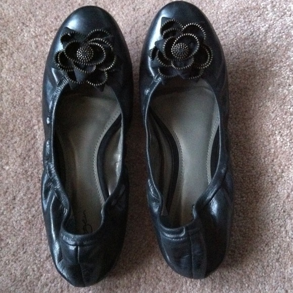 halogen black flats