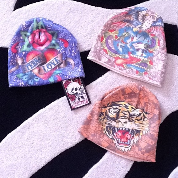 Bundle of three Ed Hardy by Christian Aud. hoodies